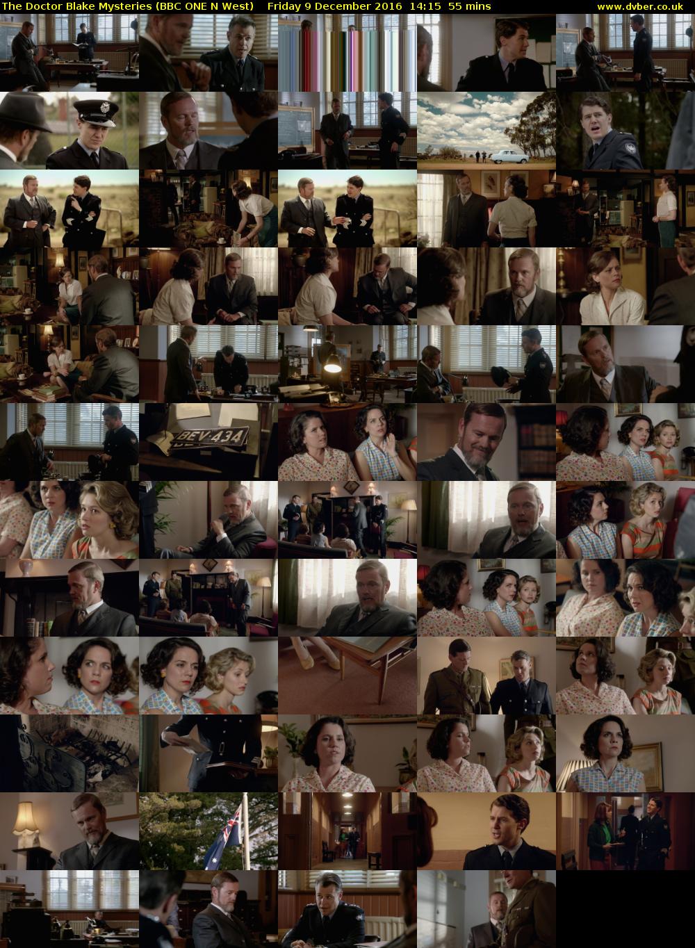 The Doctor Blake Mysteries (BBC ONE N West) Friday 9 December 2016 14:15 - 15:10