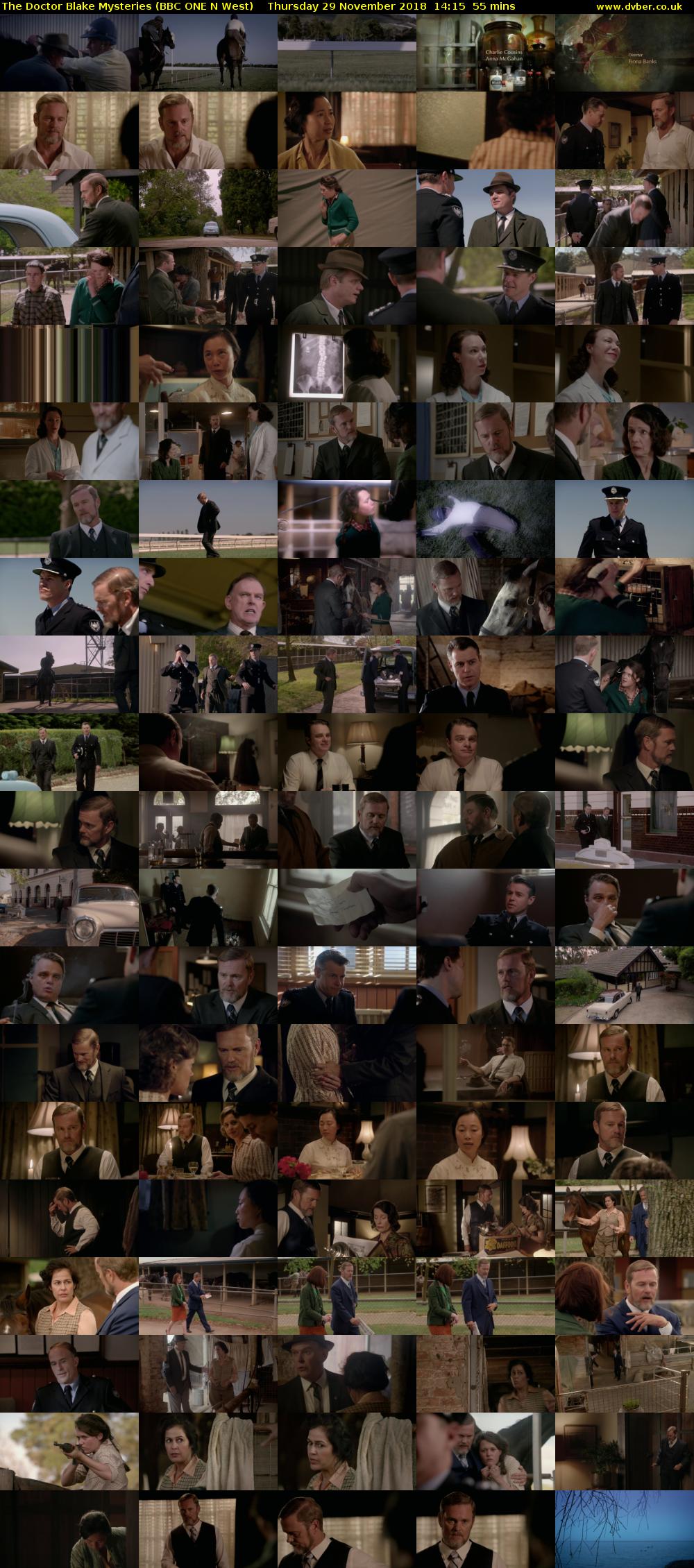 The Doctor Blake Mysteries (BBC ONE N West) Thursday 29 November 2018 14:15 - 15:10