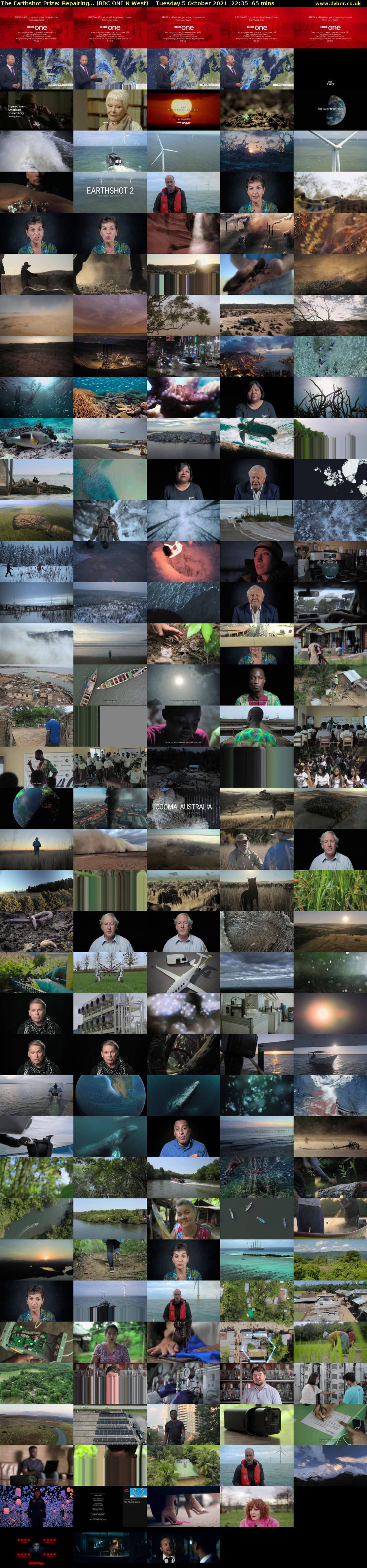 The Earthshot Prize: Repairing... (BBC ONE N West) Tuesday 5 October 2021 22:35 - 23:40