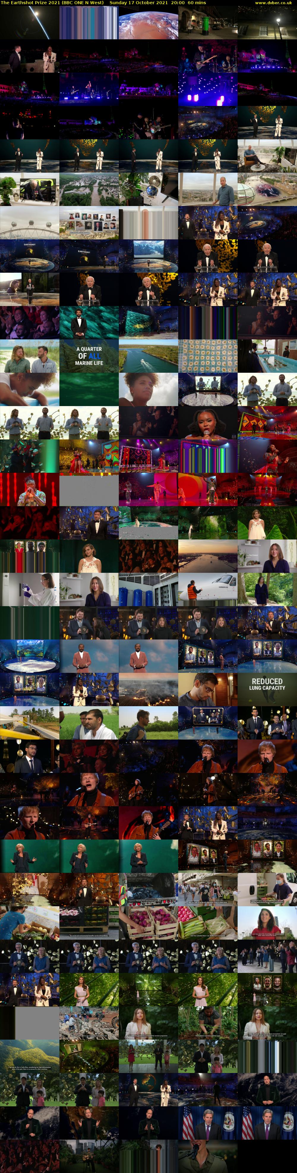 The Earthshot Prize 2021 (BBC ONE N West) Sunday 17 October 2021 20:00 - 21:00