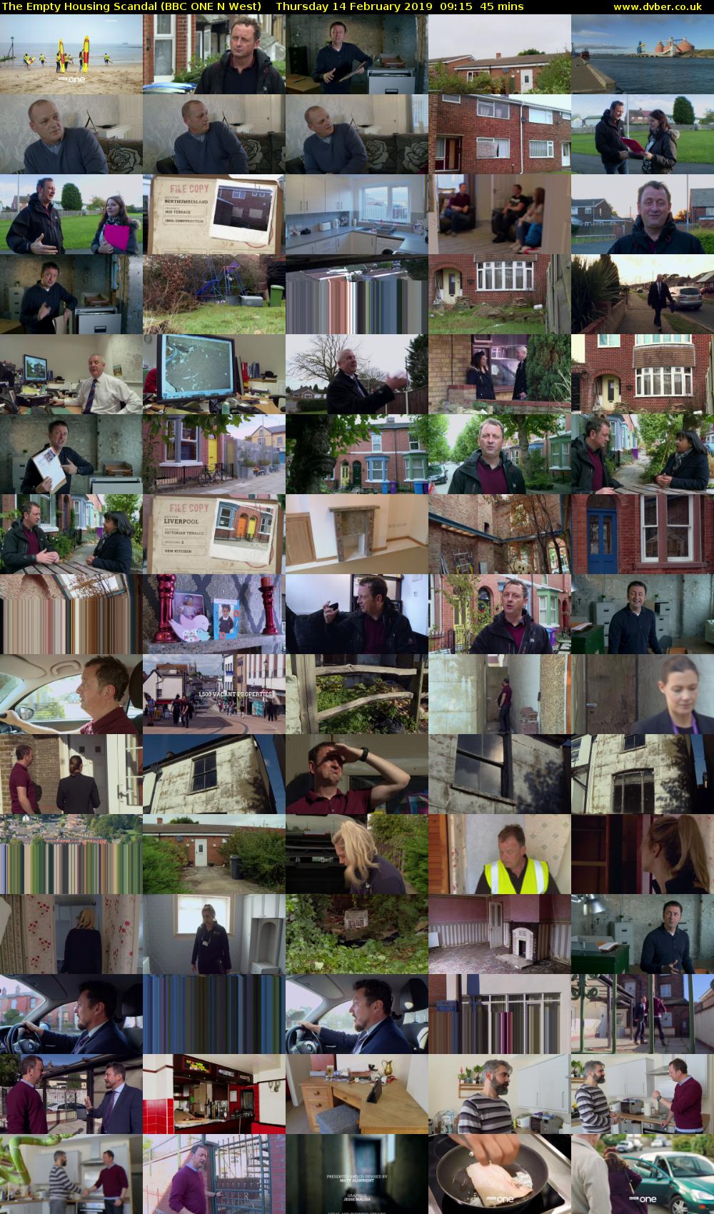 The Empty Housing Scandal (BBC ONE N West) Thursday 14 February 2019 09:15 - 10:00