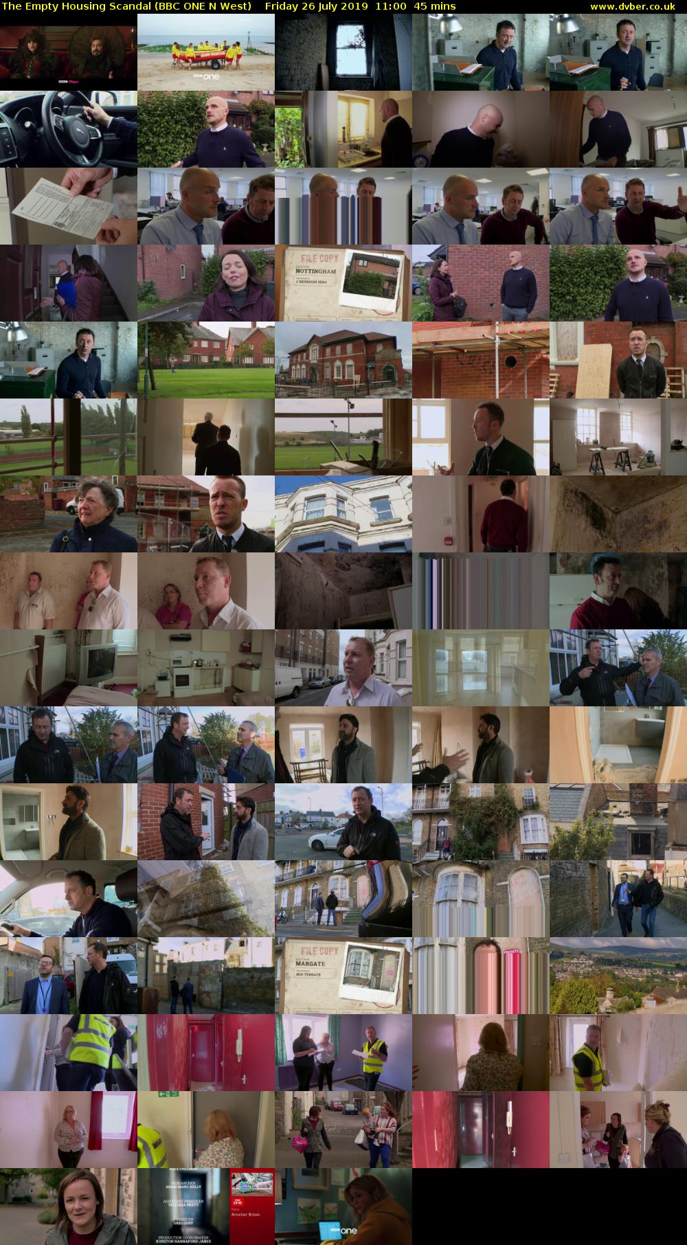 The Empty Housing Scandal (BBC ONE N West) Friday 26 July 2019 11:00 - 11:45