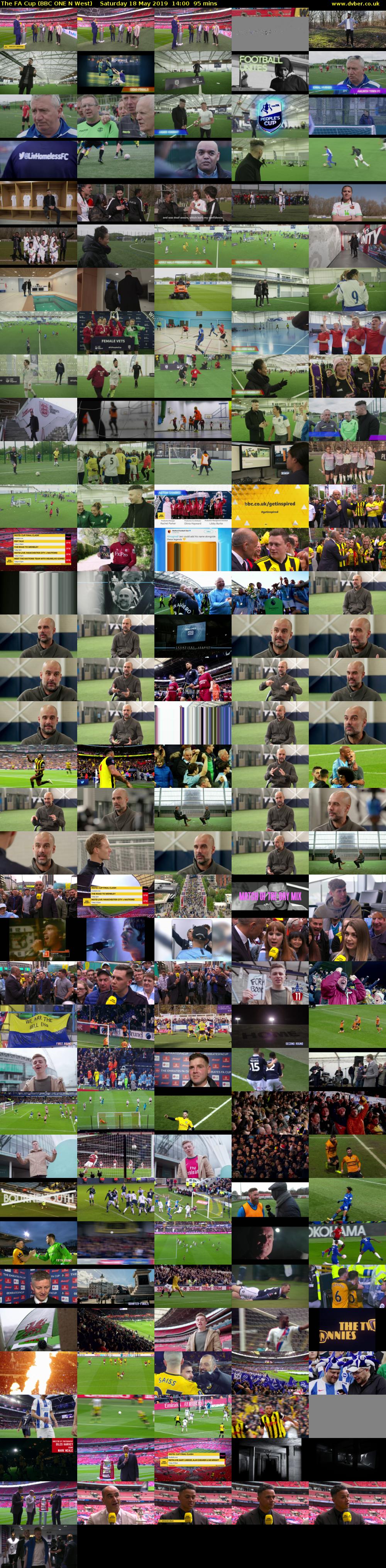 The FA Cup (BBC ONE N West) Saturday 18 May 2019 14:00 - 15:35