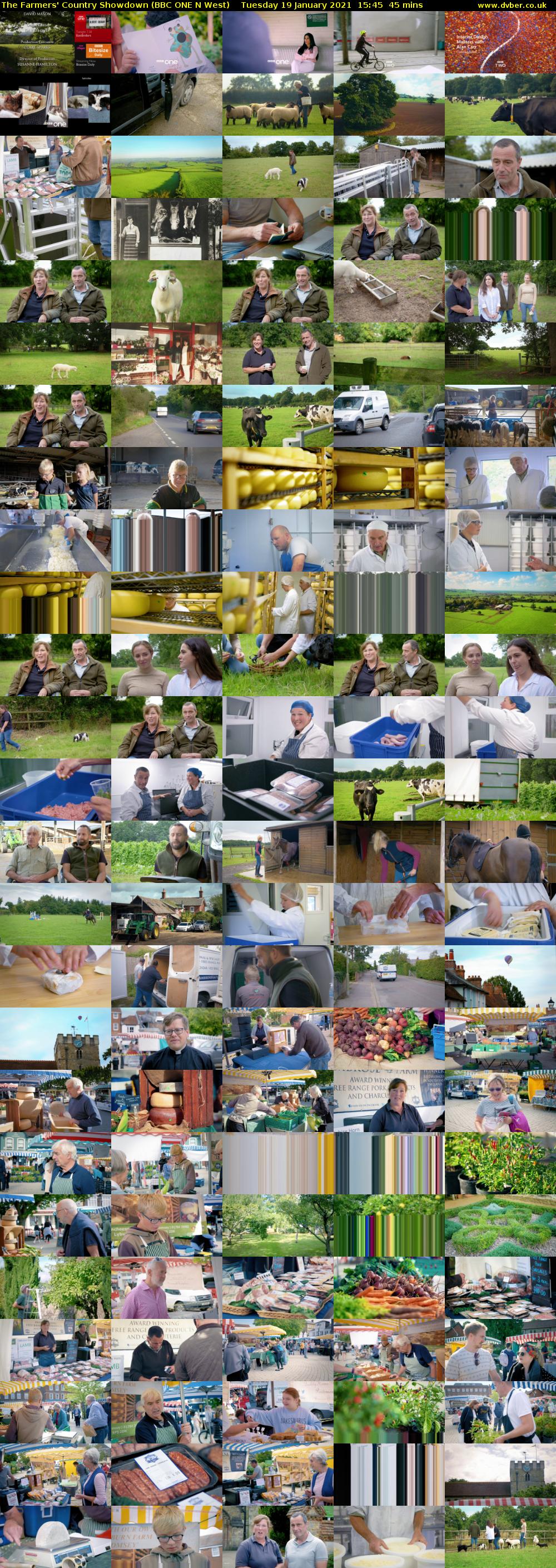 The Farmers' Country Showdown (BBC ONE N West) Tuesday 19 January 2021 15:45 - 16:30