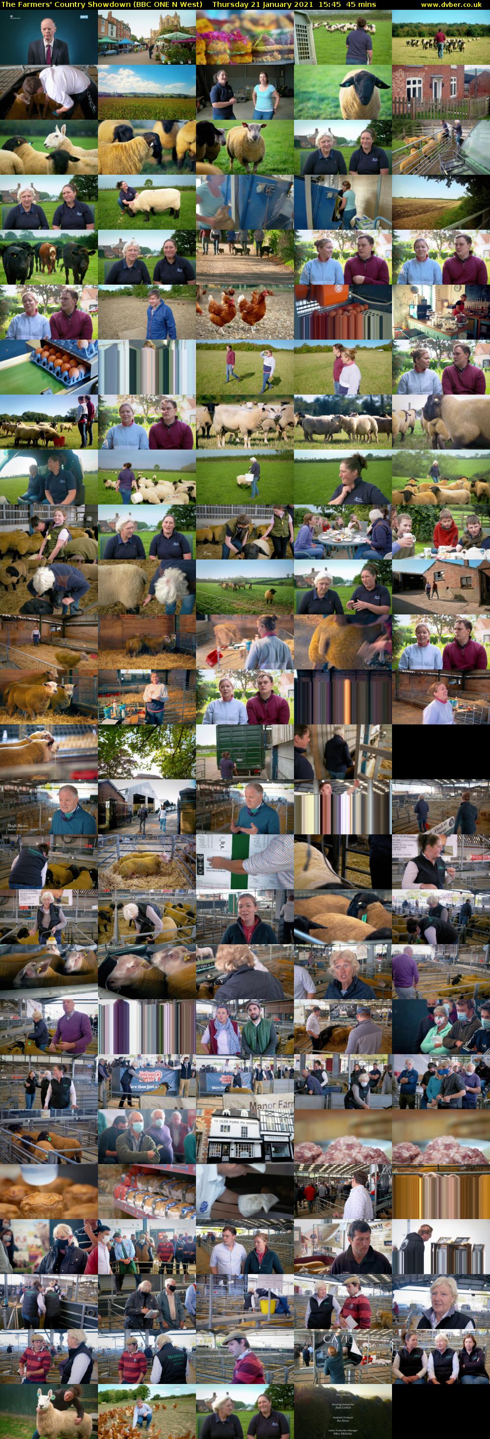 The Farmers' Country Showdown (BBC ONE N West) Thursday 21 January 2021 15:45 - 16:30