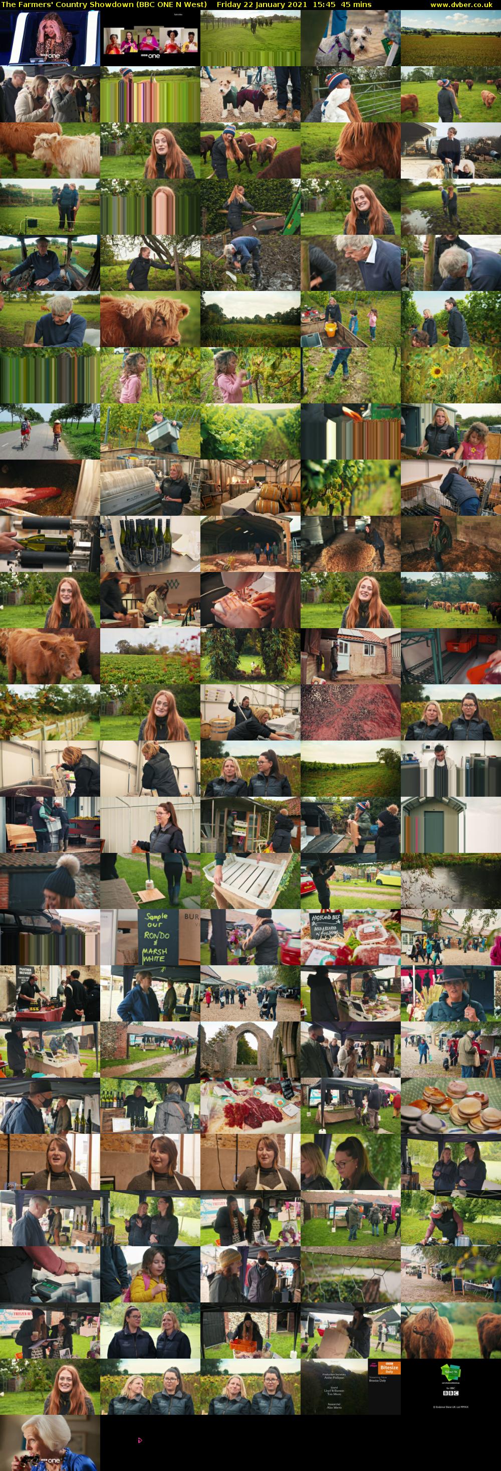 The Farmers' Country Showdown (BBC ONE N West) Friday 22 January 2021 15:45 - 16:30
