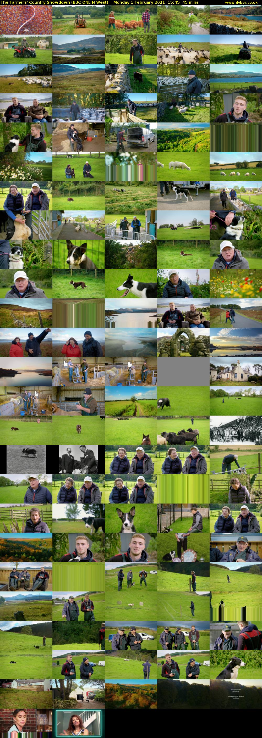 The Farmers' Country Showdown (BBC ONE N West) Monday 1 February 2021 15:45 - 16:30