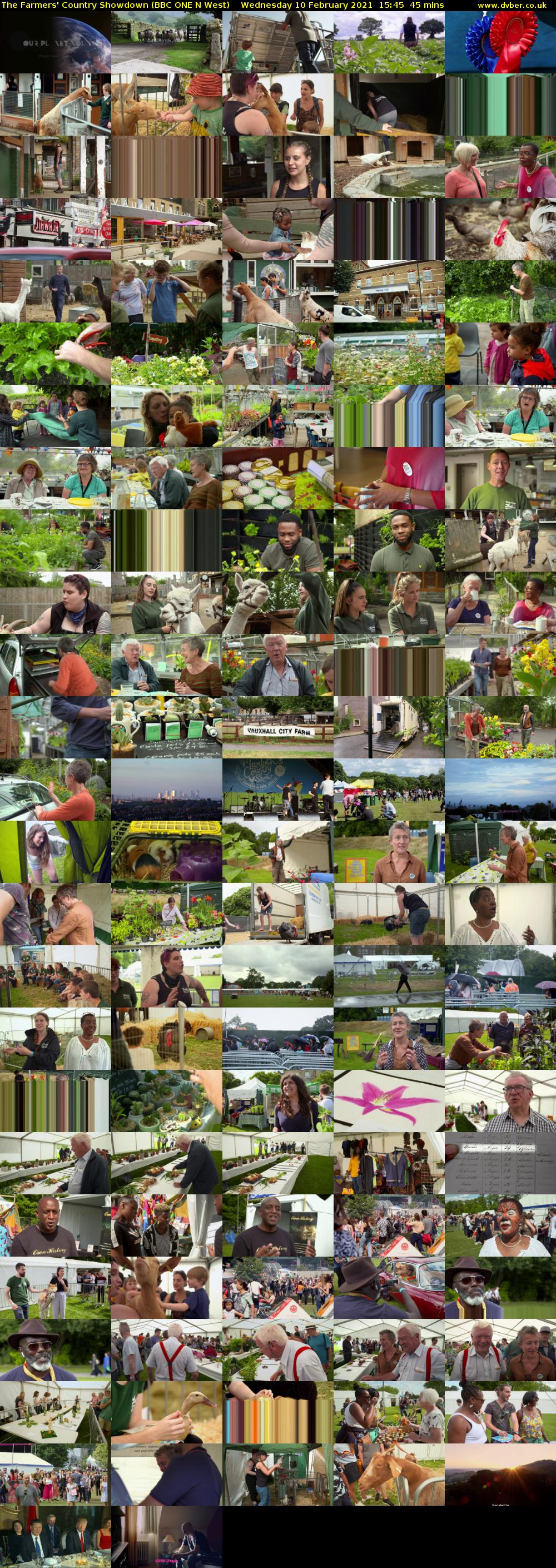 The Farmers' Country Showdown (BBC ONE N West) Wednesday 10 February 2021 15:45 - 16:30