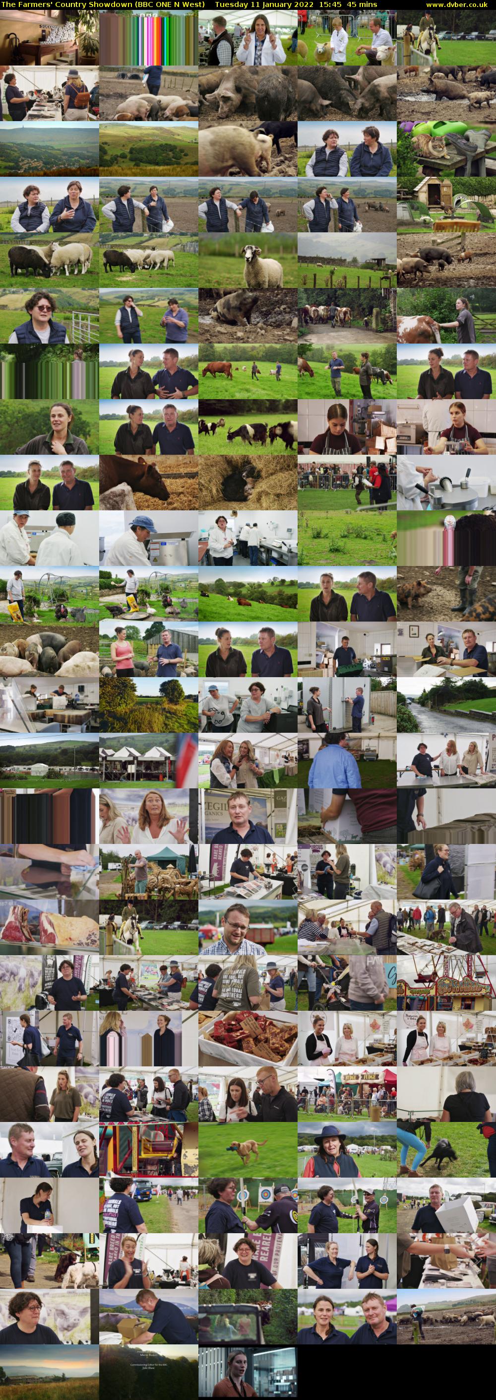 The Farmers' Country Showdown (BBC ONE N West) Tuesday 11 January 2022 15:45 - 16:30