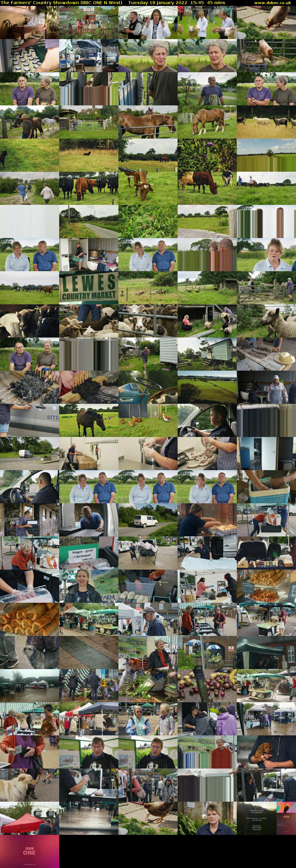 The Farmers' Country Showdown (BBC ONE N West) Tuesday 18 January 2022 15:45 - 16:30