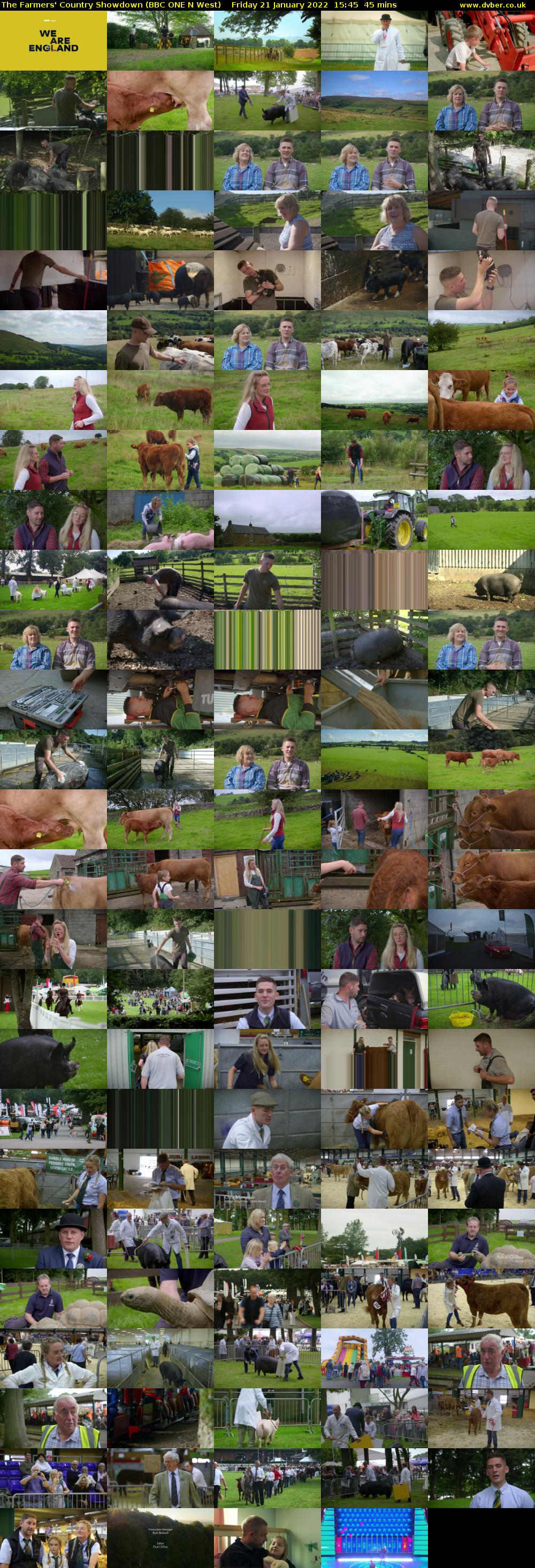 The Farmers' Country Showdown (BBC ONE N West) Friday 21 January 2022 15:45 - 16:30