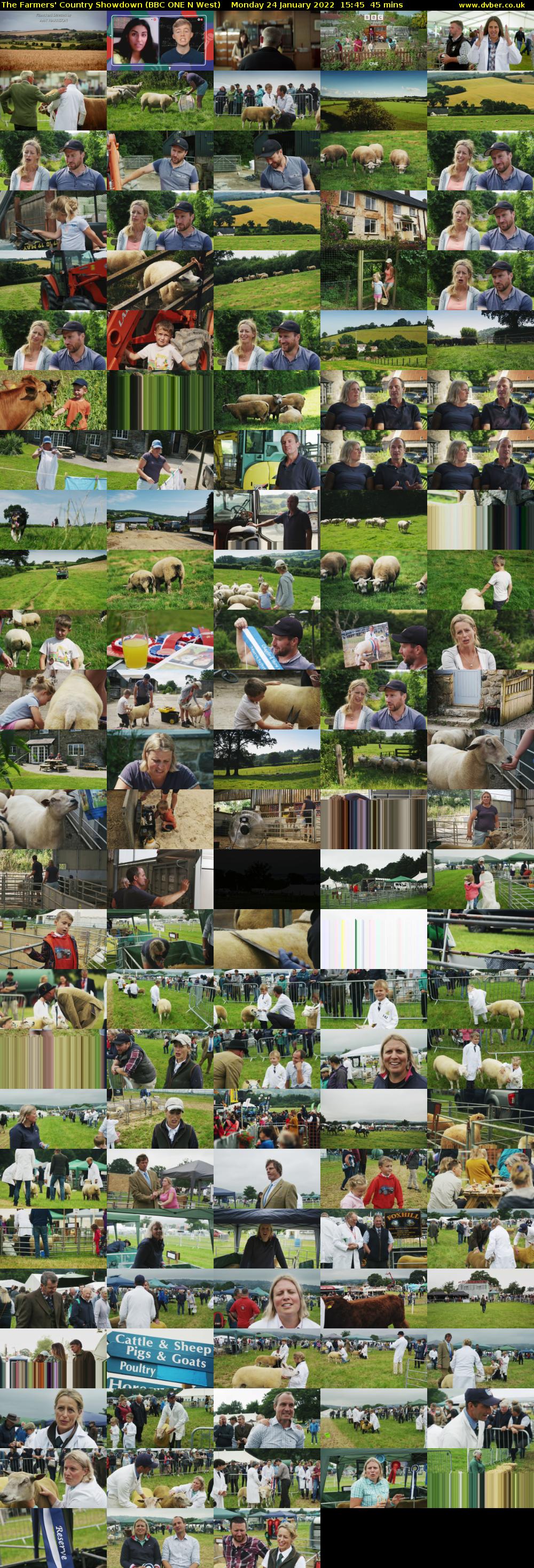 The Farmers' Country Showdown (BBC ONE N West) Monday 24 January 2022 15:45 - 16:30