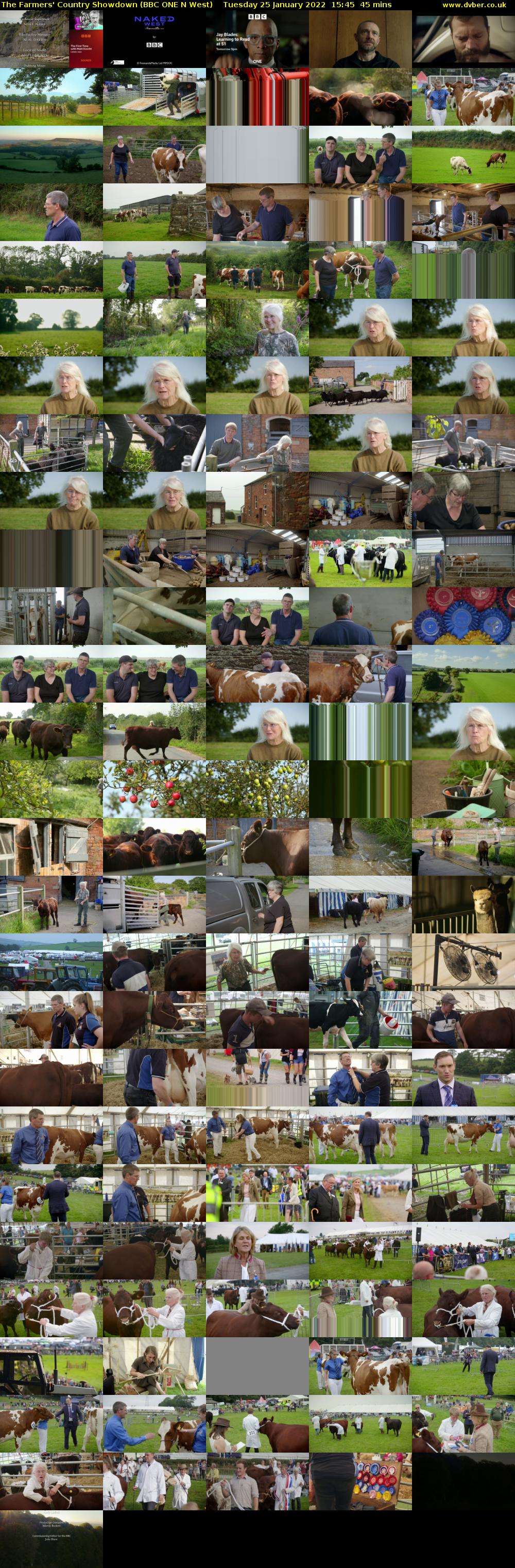 The Farmers' Country Showdown (BBC ONE N West) Tuesday 25 January 2022 15:45 - 16:30