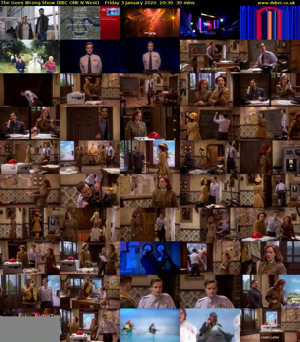 The Goes Wrong Show (BBC ONE N West) Friday 3 January 2020 20:30 - 21:00