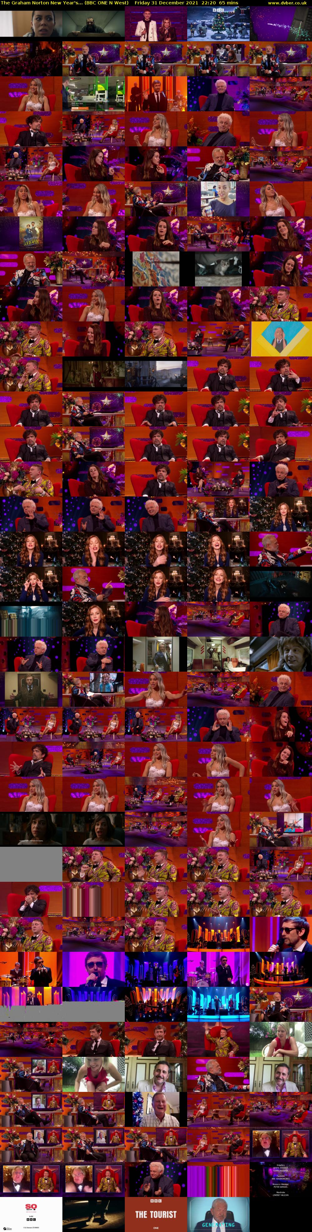 The Graham Norton New Year's... (BBC ONE N West) Friday 31 December 2021 22:20 - 23:25