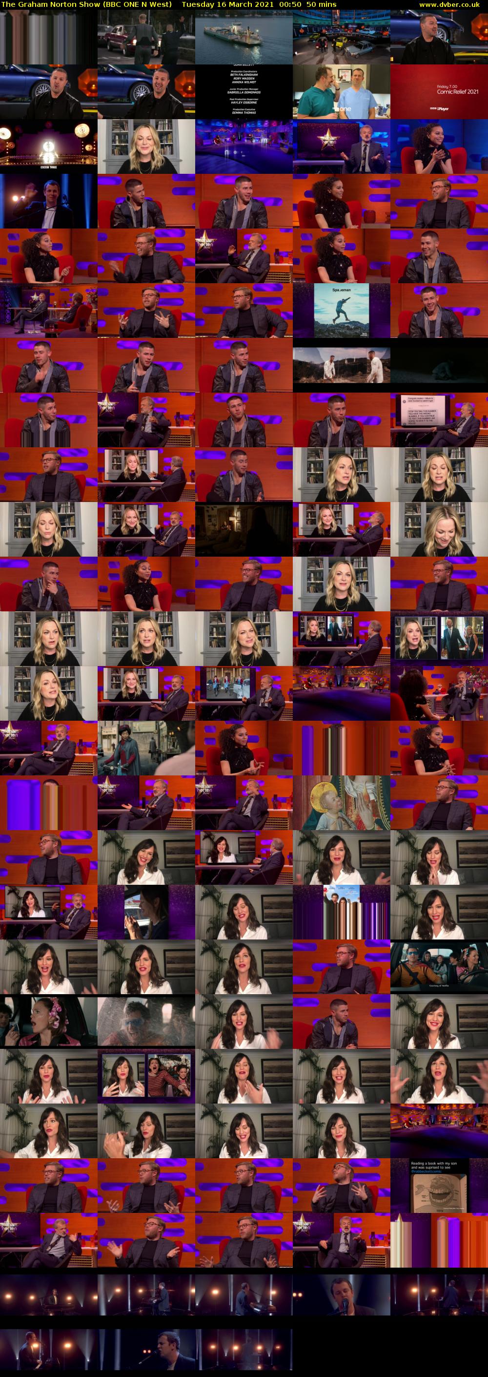 The Graham Norton Show (BBC ONE N West) Tuesday 16 March 2021 00:50 - 01:40