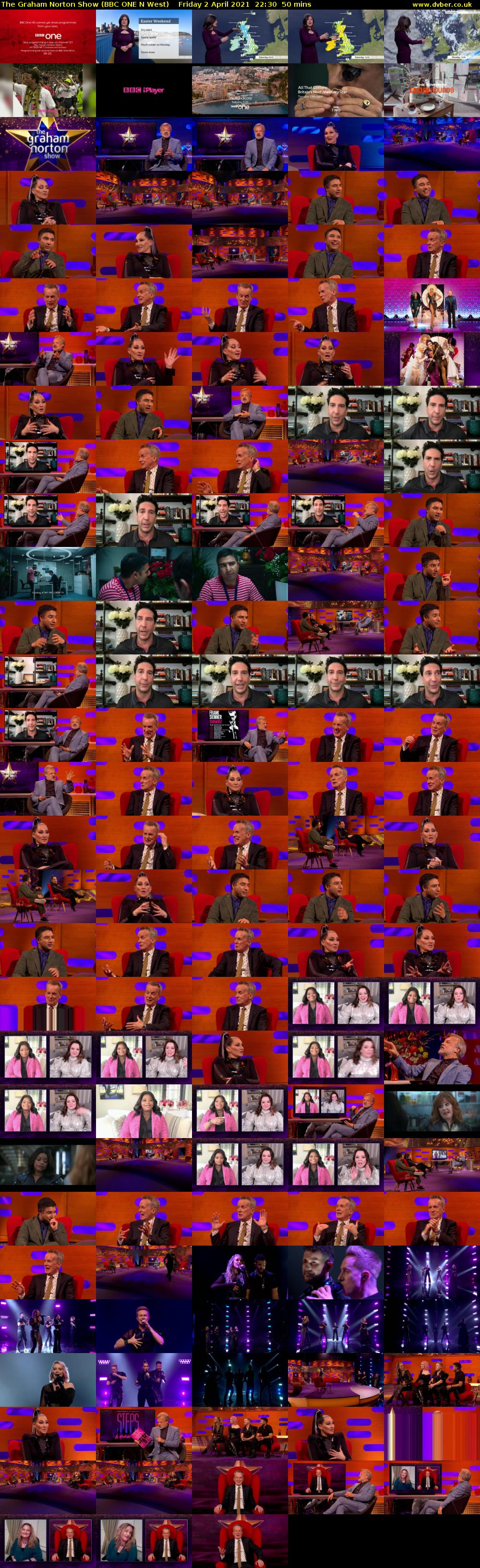 The Graham Norton Show (BBC ONE N West) Friday 2 April 2021 22:30 - 23:20