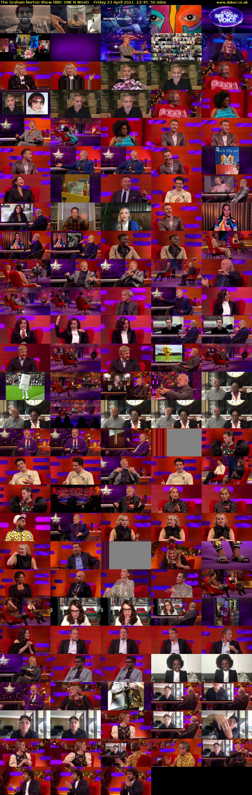 The Graham Norton Show (BBC ONE N West) Friday 23 April 2021 22:45 - 23:35