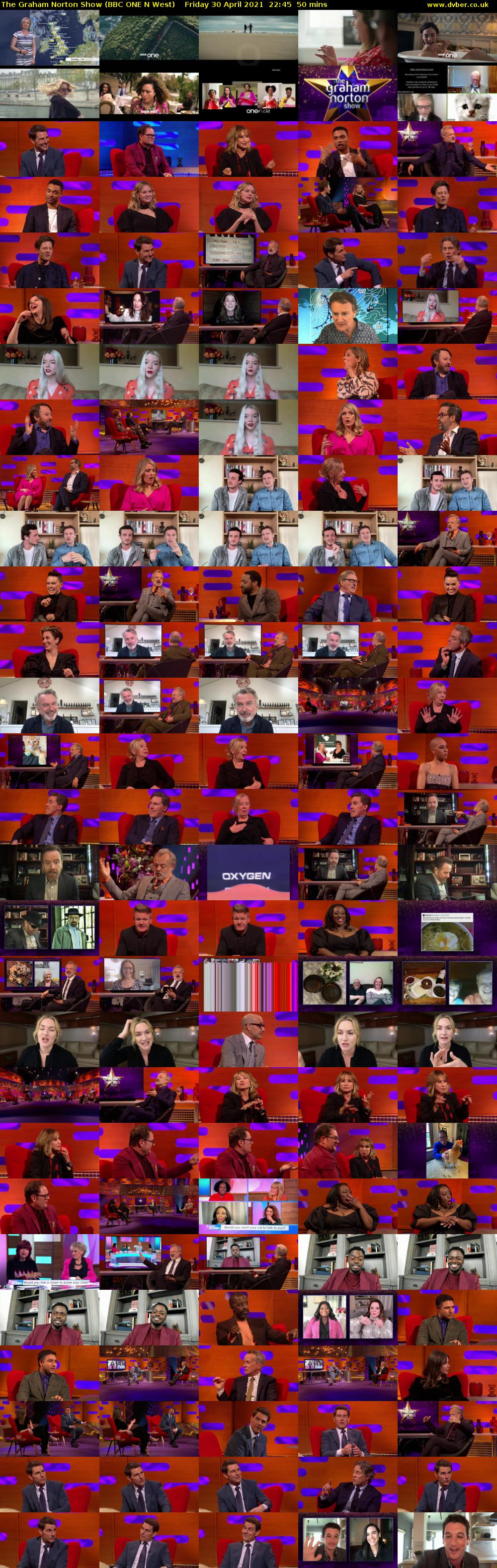 The Graham Norton Show (BBC ONE N West) Friday 30 April 2021 22:45 - 23:35