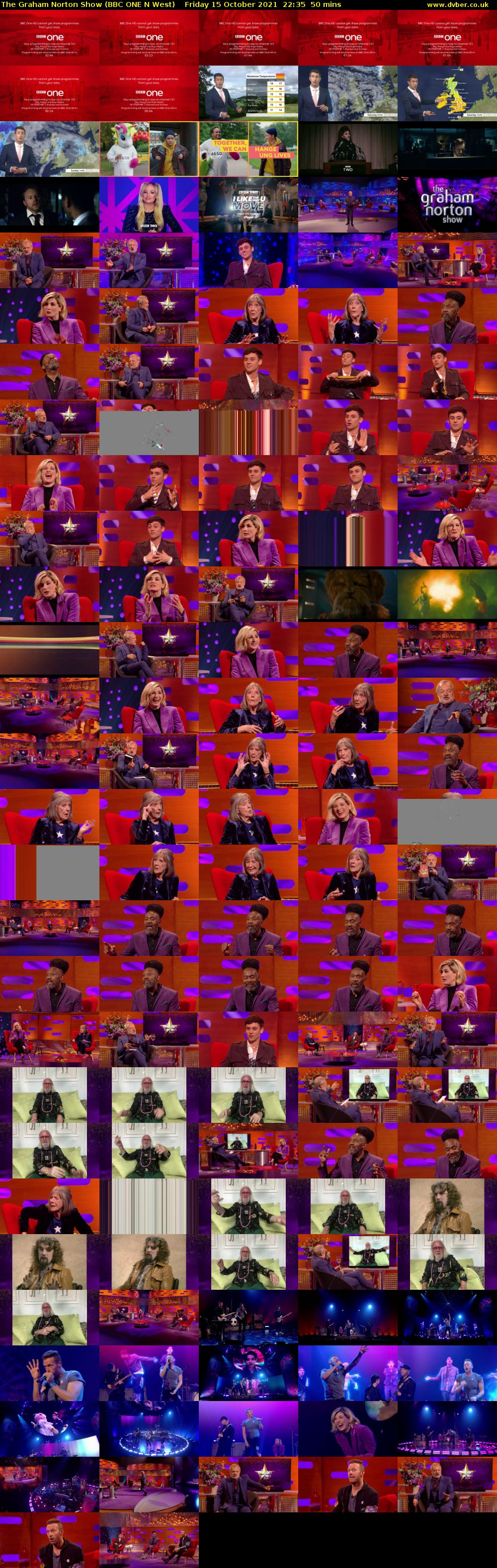 The Graham Norton Show (BBC ONE N West) Friday 15 October 2021 22:35 - 23:25