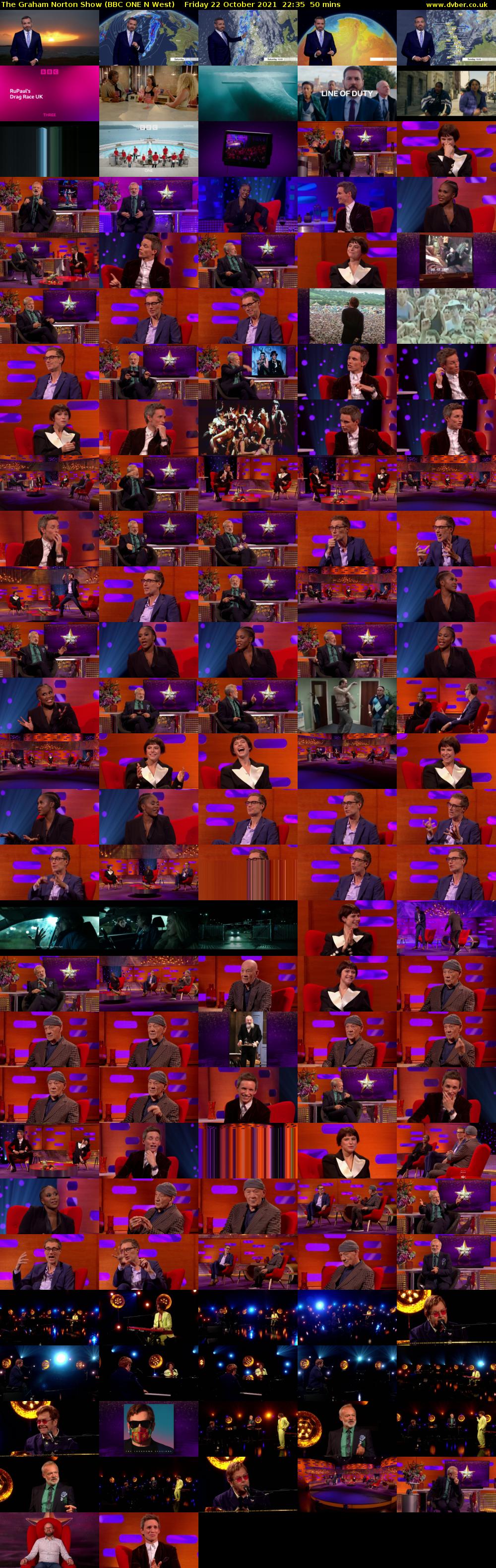 The Graham Norton Show (BBC ONE N West) Friday 22 October 2021 22:35 - 23:25