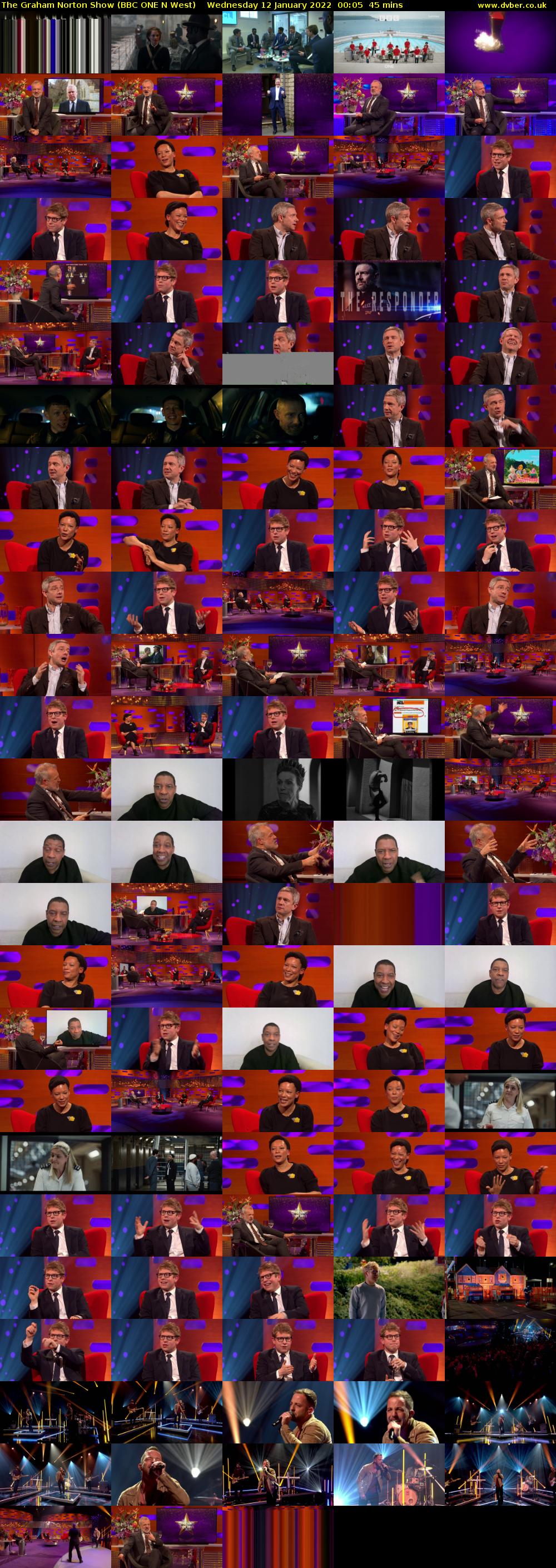 The Graham Norton Show (BBC ONE N West) Wednesday 12 January 2022 00:05 - 00:50