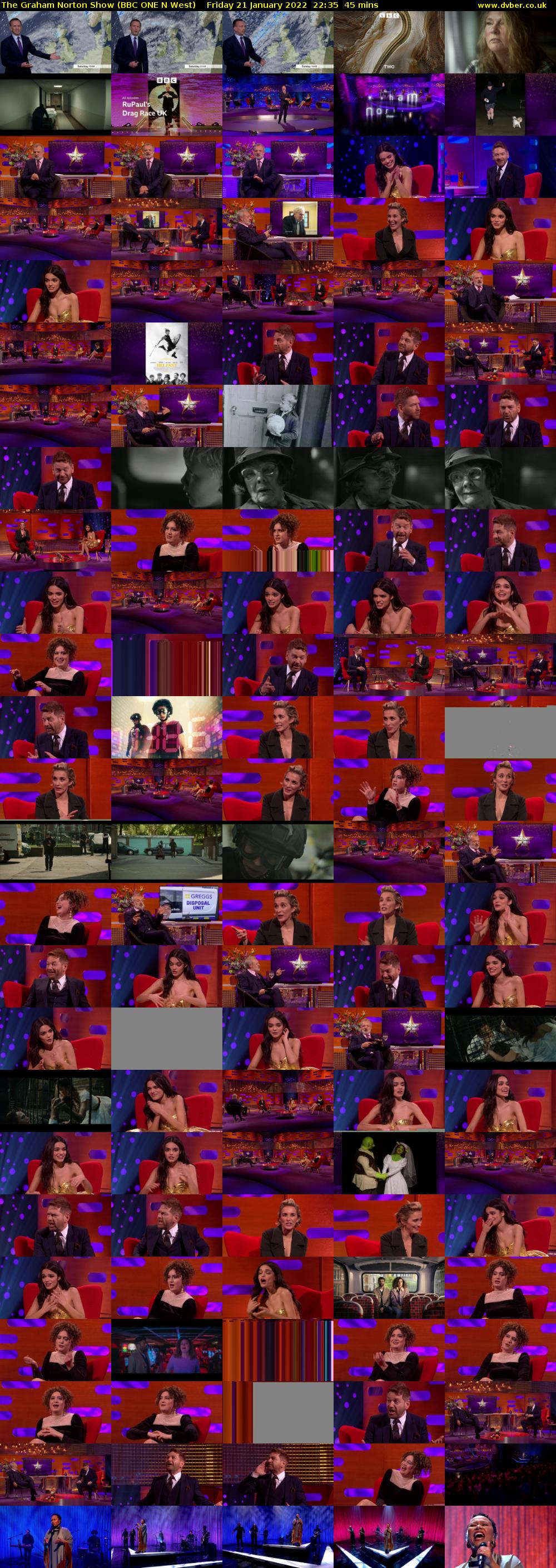 The Graham Norton Show (BBC ONE N West) Friday 21 January 2022 22:35 - 23:20