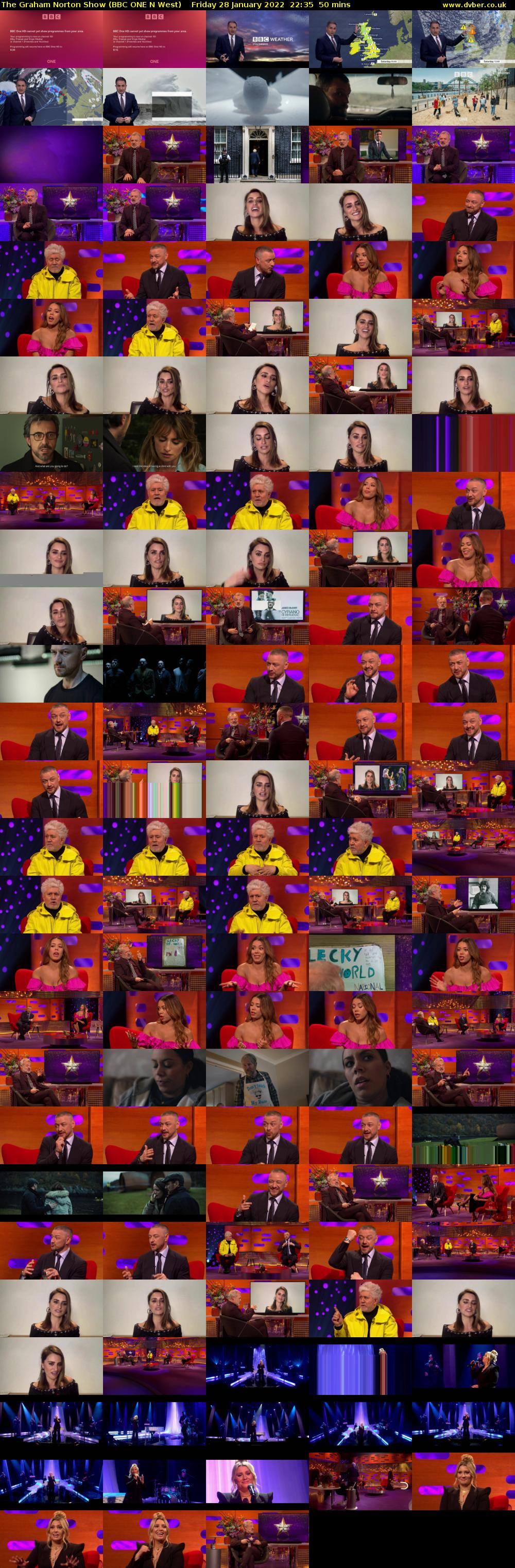 The Graham Norton Show (BBC ONE N West) Friday 28 January 2022 22:35 - 23:25