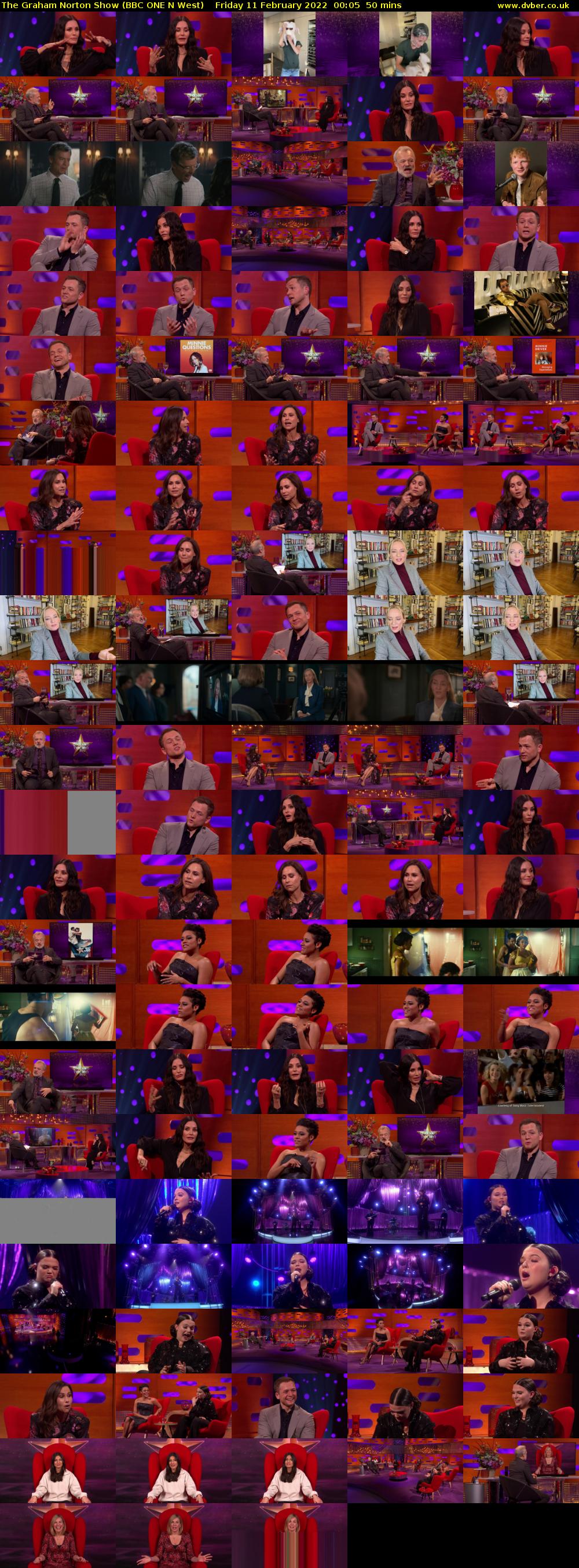 The Graham Norton Show (BBC ONE N West) Friday 11 February 2022 00:05 - 00:55