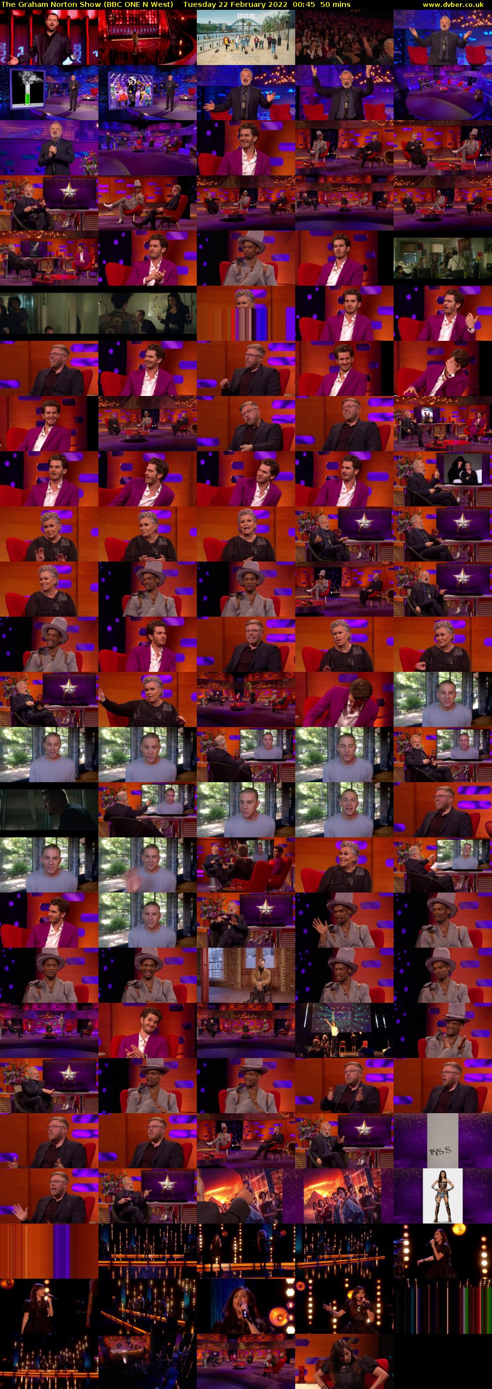 The Graham Norton Show (BBC ONE N West) Tuesday 22 February 2022 00:45 - 01:35