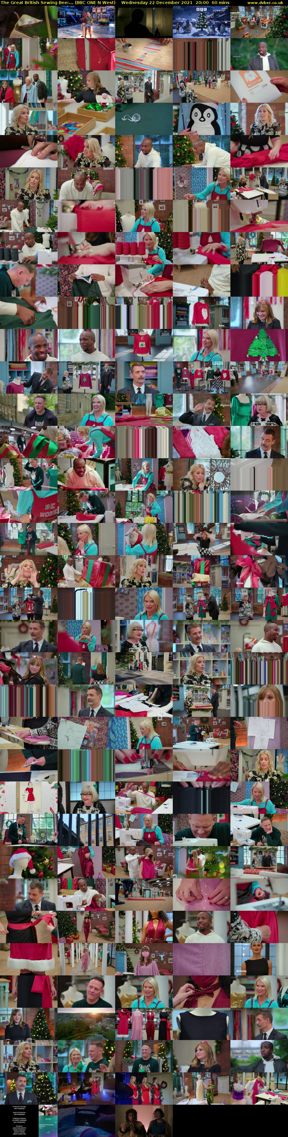 The Great British Sewing Bee:... (BBC ONE N West) Wednesday 22 December 2021 20:00 - 21:00