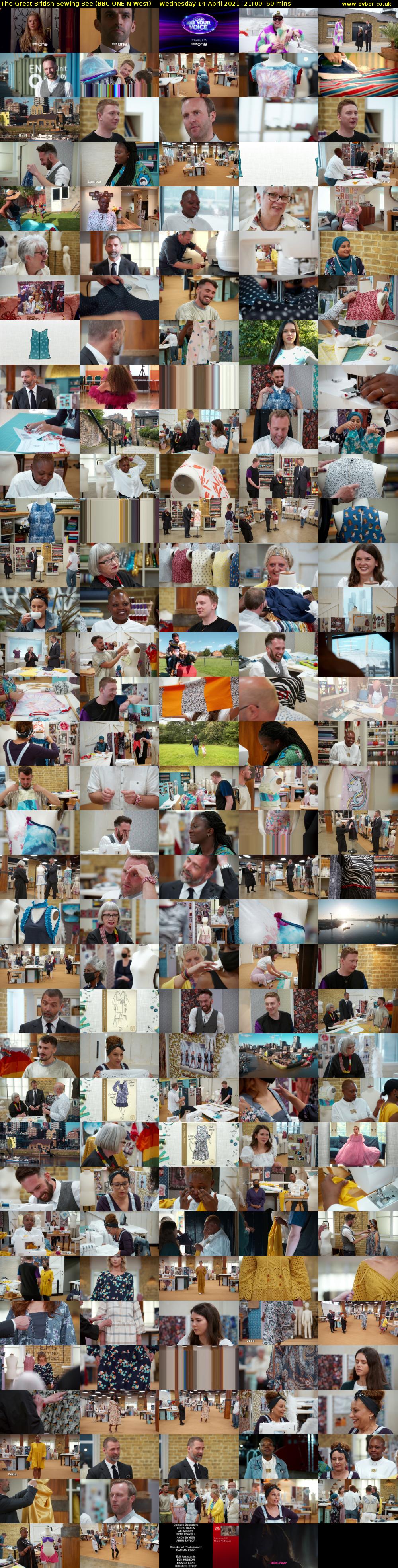The Great British Sewing Bee (BBC ONE N West) Wednesday 14 April 2021 21:00 - 22:00