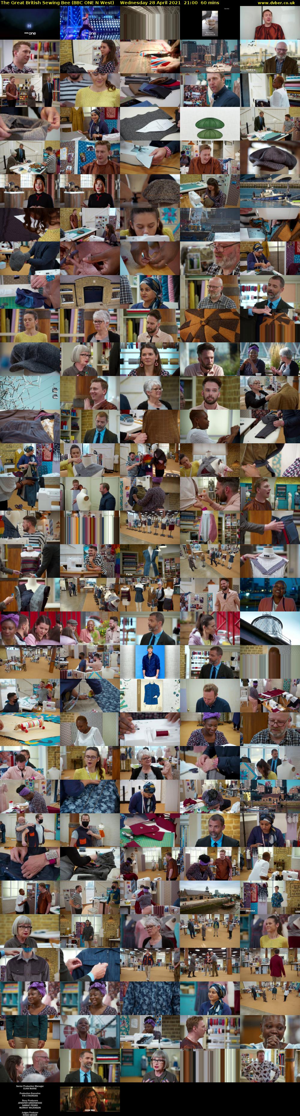 The Great British Sewing Bee (BBC ONE N West) Wednesday 28 April 2021 21:00 - 22:00