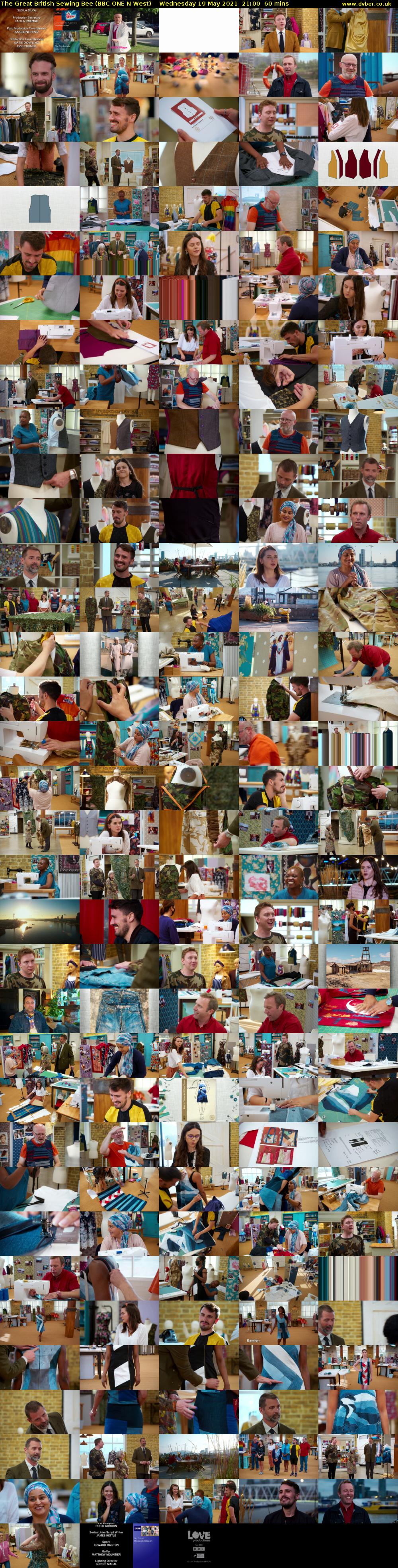 The Great British Sewing Bee (BBC ONE N West) Wednesday 19 May 2021 21:00 - 22:00