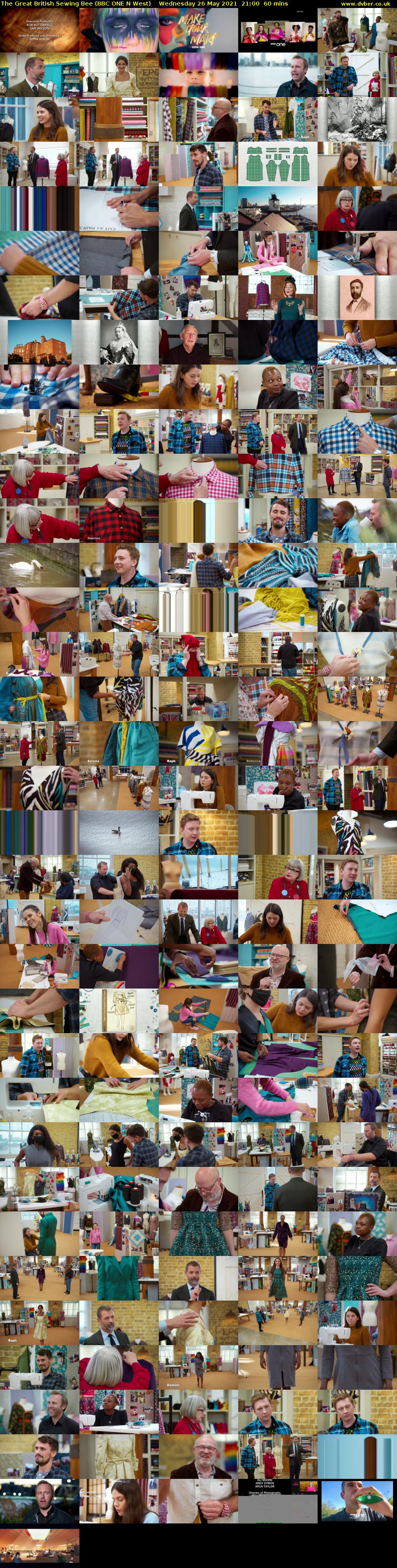 The Great British Sewing Bee (BBC ONE N West) Wednesday 26 May 2021 21:00 - 22:00