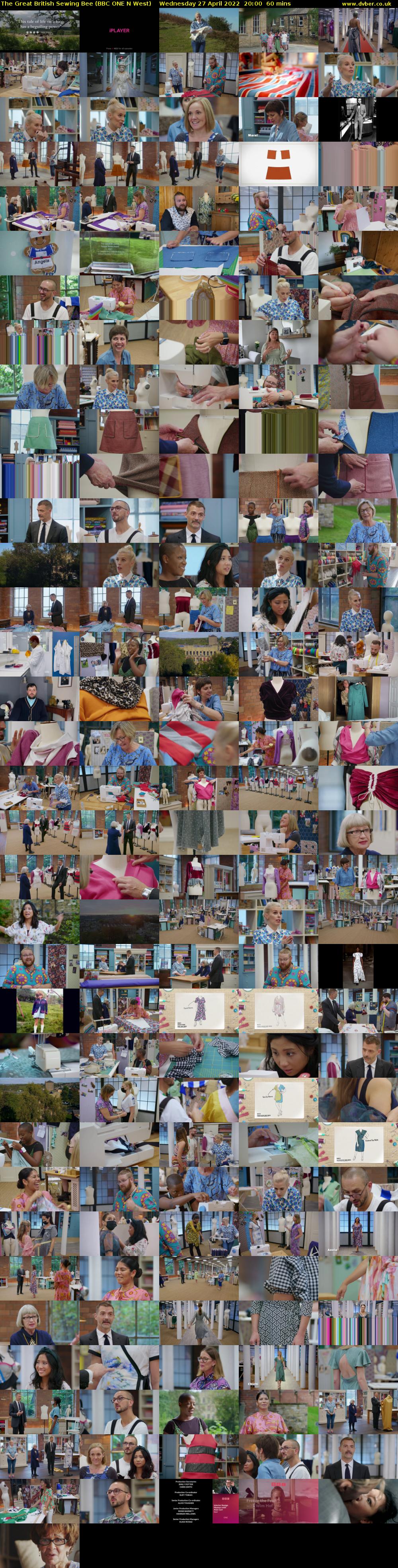 The Great British Sewing Bee (BBC ONE N West) Wednesday 27 April 2022 20:00 - 21:00