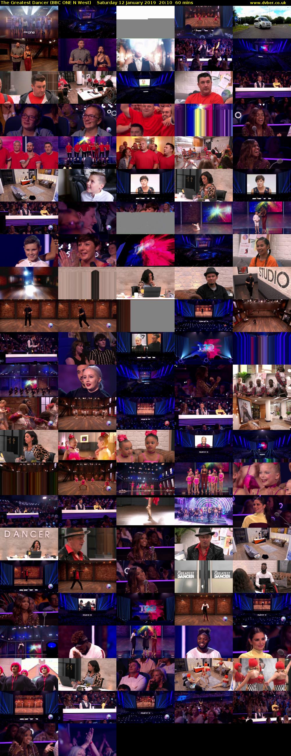 The Greatest Dancer (BBC ONE N West) Saturday 12 January 2019 20:10 - 21:10