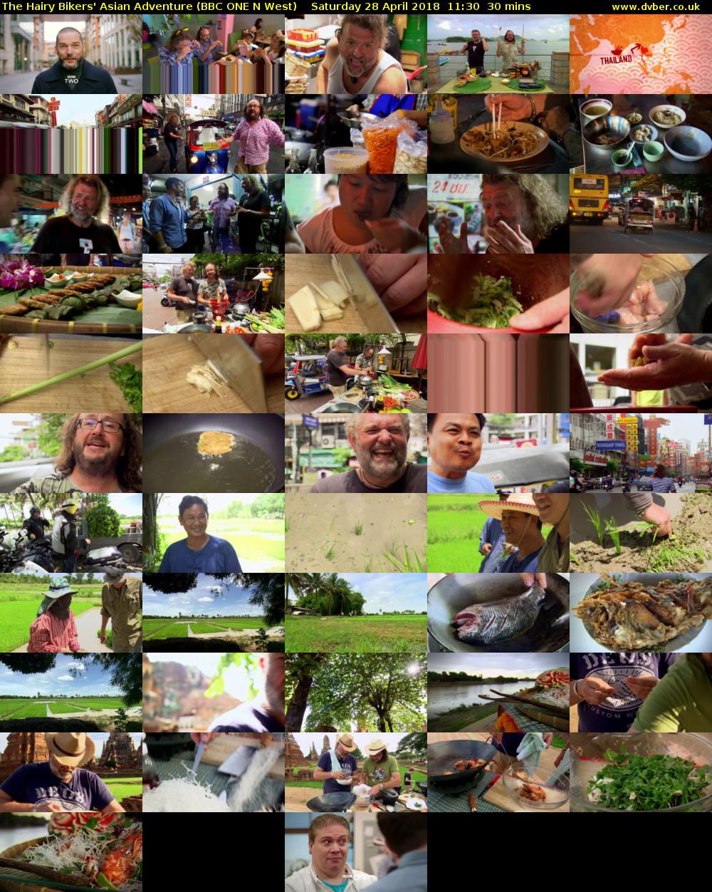 The Hairy Bikers' Asian Adventure (BBC ONE N West) Saturday 28 April 2018 11:30 - 12:00