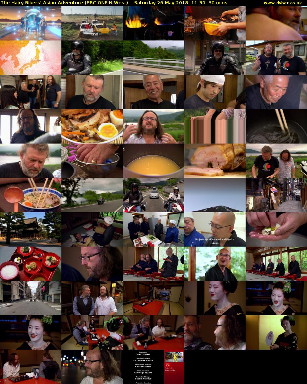 The Hairy Bikers' Asian Adventure (BBC ONE N West) Saturday 26 May 2018 11:30 - 12:00
