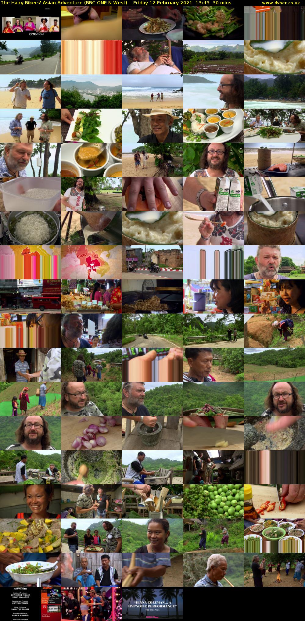 The Hairy Bikers' Asian Adventure (BBC ONE N West) Friday 12 February 2021 13:45 - 14:15
