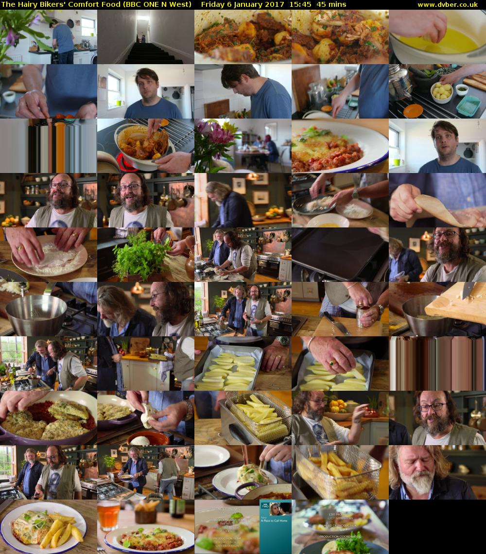 The Hairy Bikers' Comfort Food (BBC ONE N West) Friday 6 January 2017 15:45 - 16:30