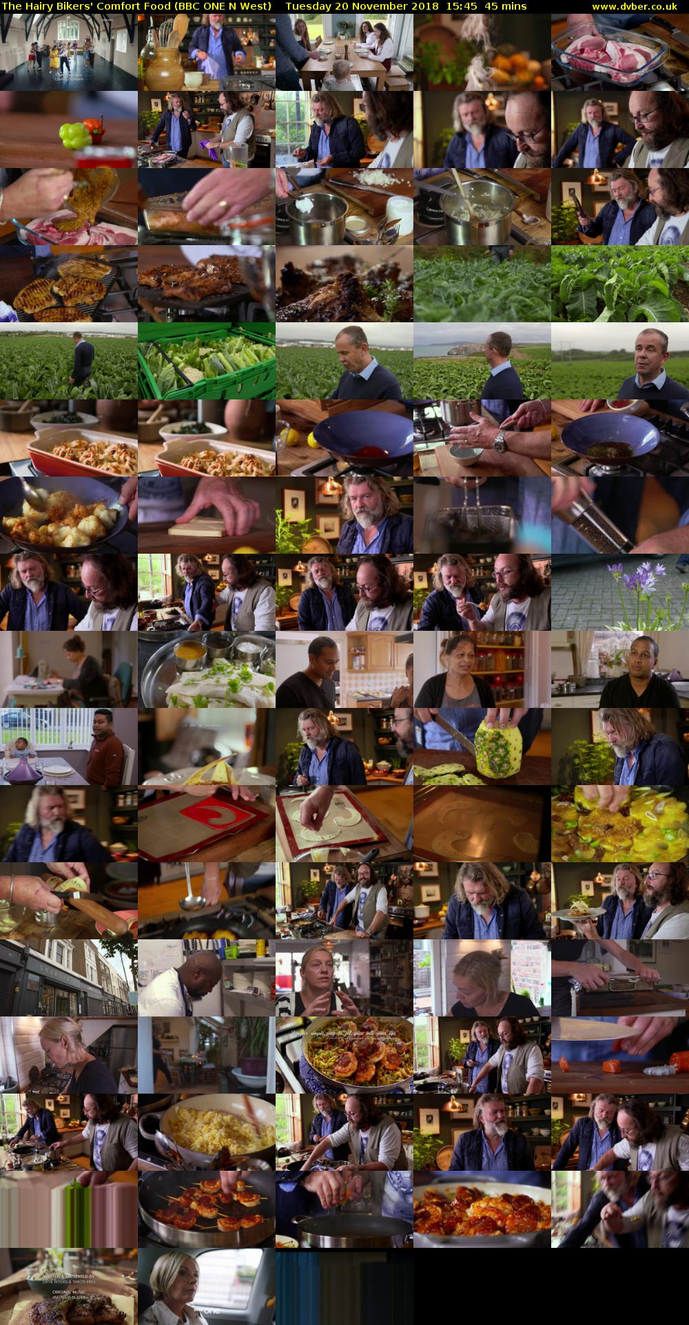The Hairy Bikers' Comfort Food (BBC ONE N West) Tuesday 20 November 2018 15:45 - 16:30