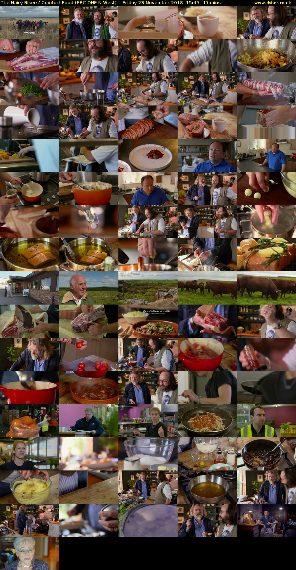 The Hairy Bikers' Comfort Food (BBC ONE N West) Friday 23 November 2018 15:45 - 16:30