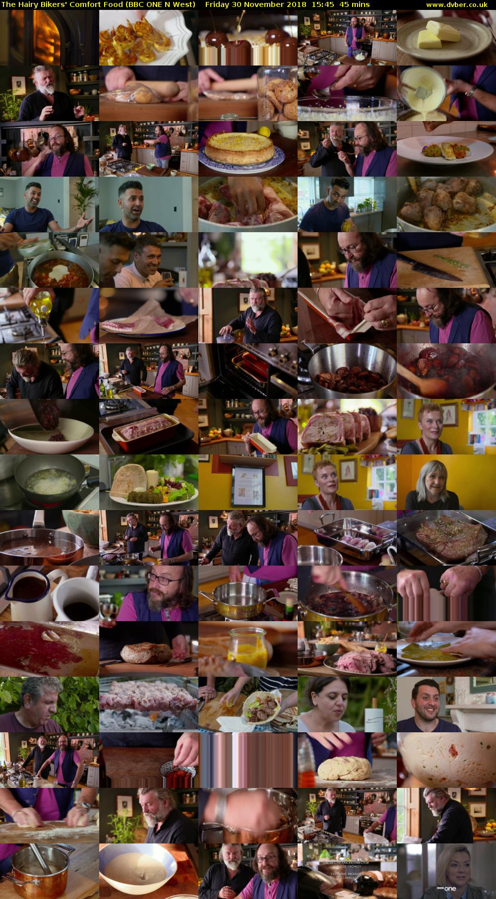 The Hairy Bikers' Comfort Food (BBC ONE N West) Friday 30 November 2018 15:45 - 16:30