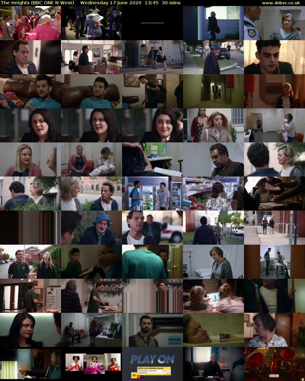 The Heights (BBC ONE N West) Wednesday 17 June 2020 13:45 - 14:15