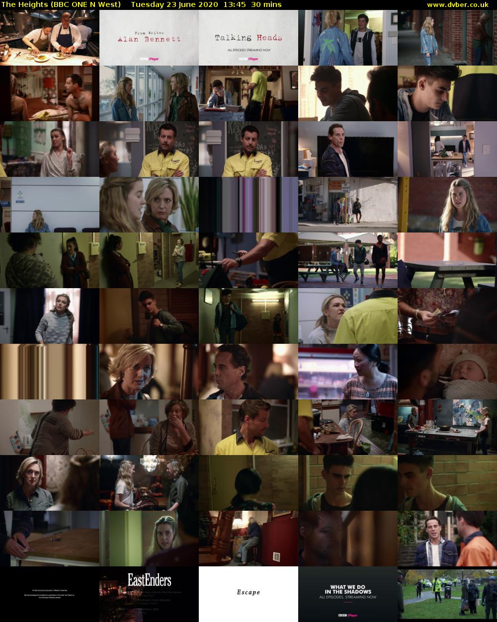The Heights (BBC ONE N West) Tuesday 23 June 2020 13:45 - 14:15