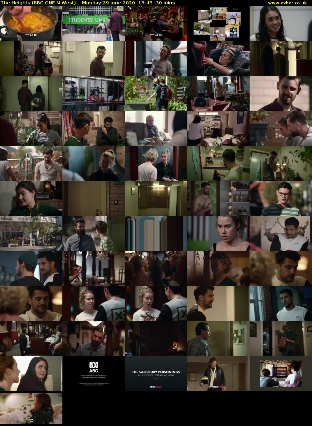 The Heights (BBC ONE N West) Monday 29 June 2020 13:45 - 14:15