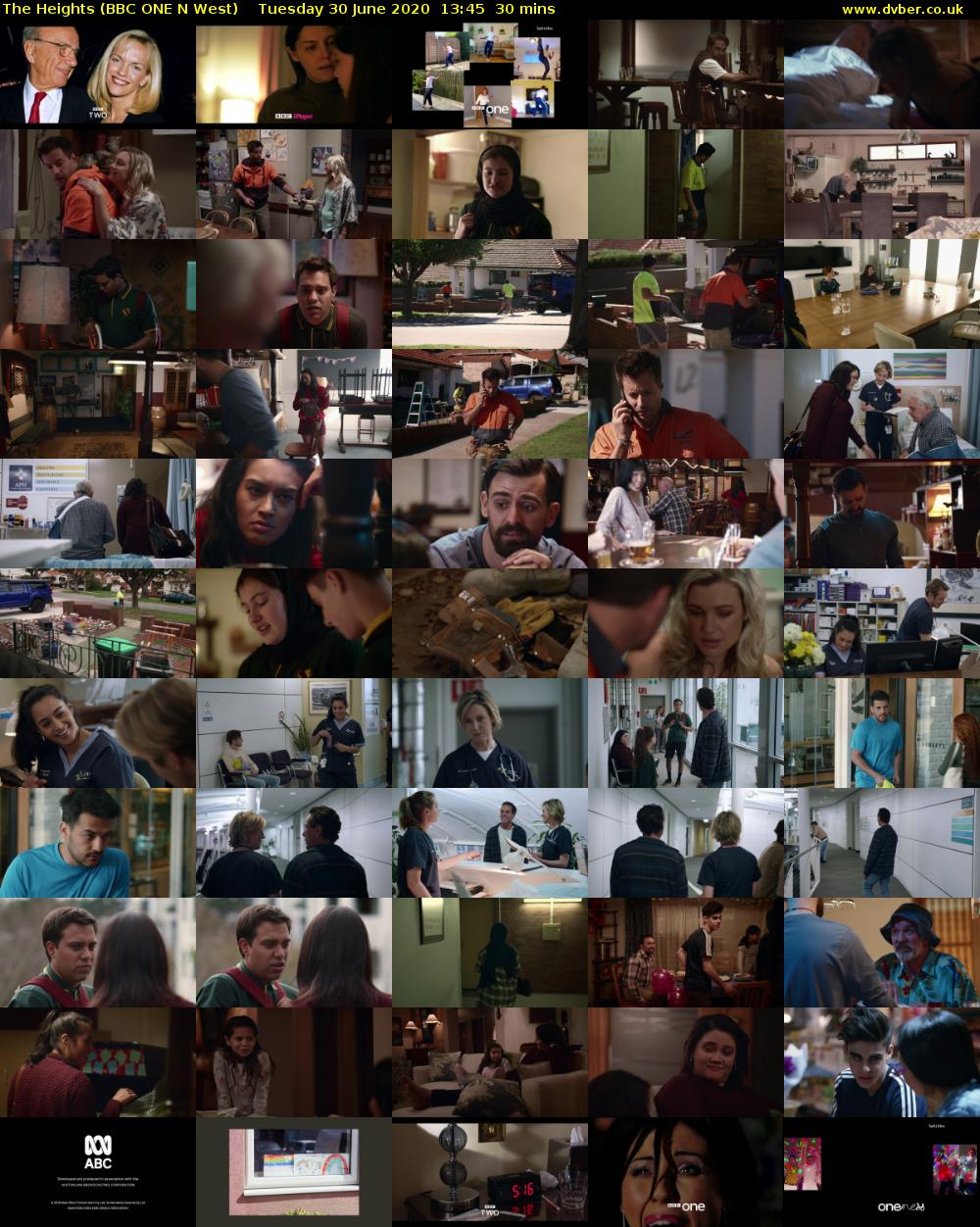 The Heights (BBC ONE N West) Tuesday 30 June 2020 13:45 - 14:15