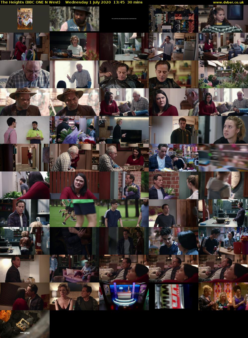 The Heights (BBC ONE N West) Wednesday 1 July 2020 13:45 - 14:15