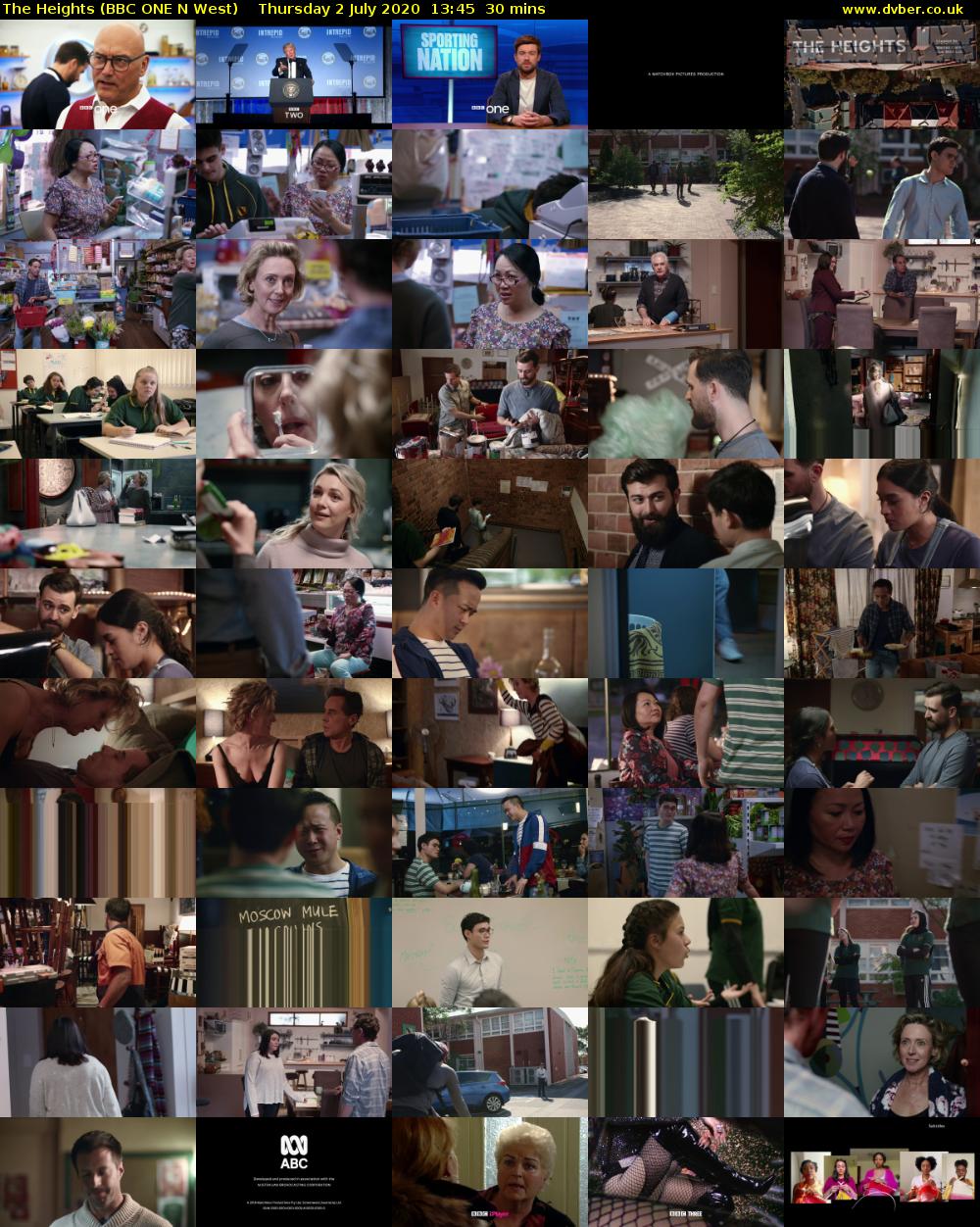 The Heights (BBC ONE N West) Thursday 2 July 2020 13:45 - 14:15